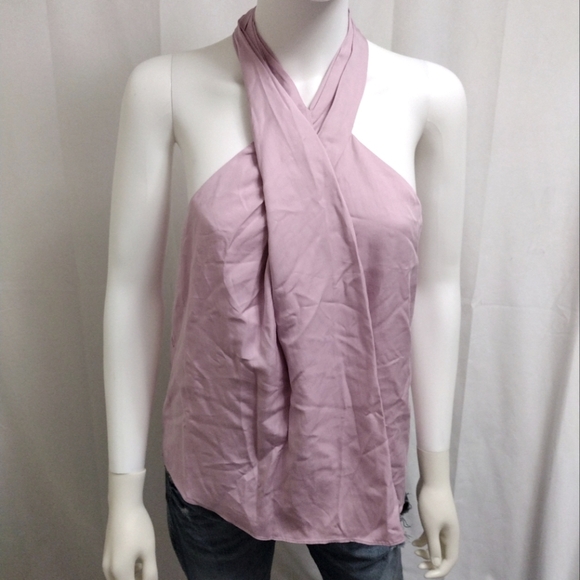 Club Monaco Lilac Halter Top - Picture 1 of 8